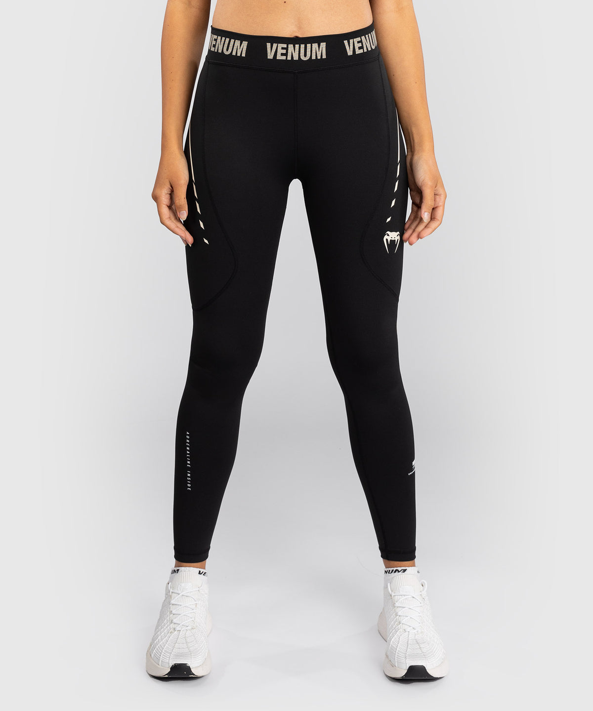 Venum Adrenaline Leggings Mujer – Negro/Marfil