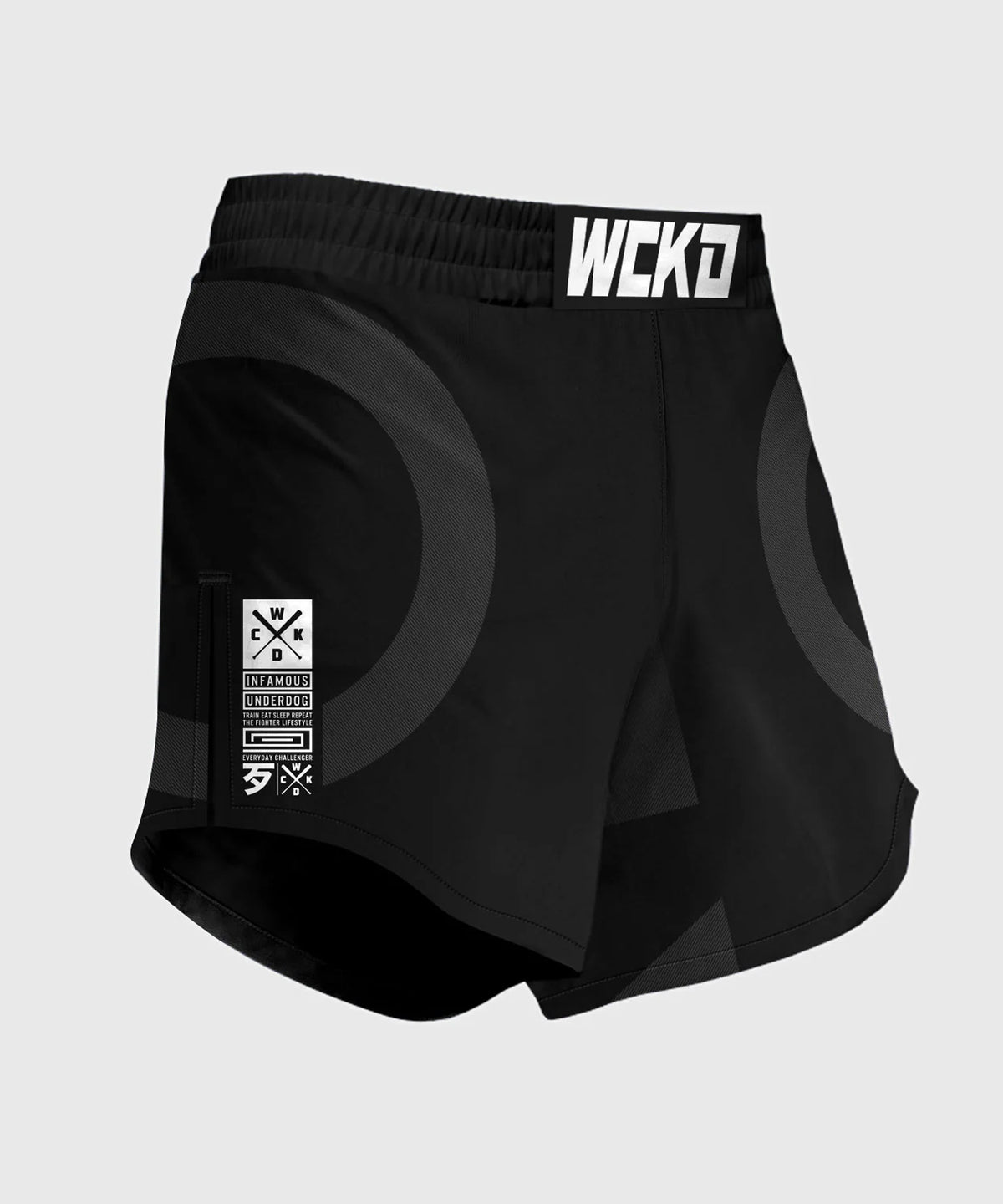 Wicked One Element Kruz Fight Shorts - Black