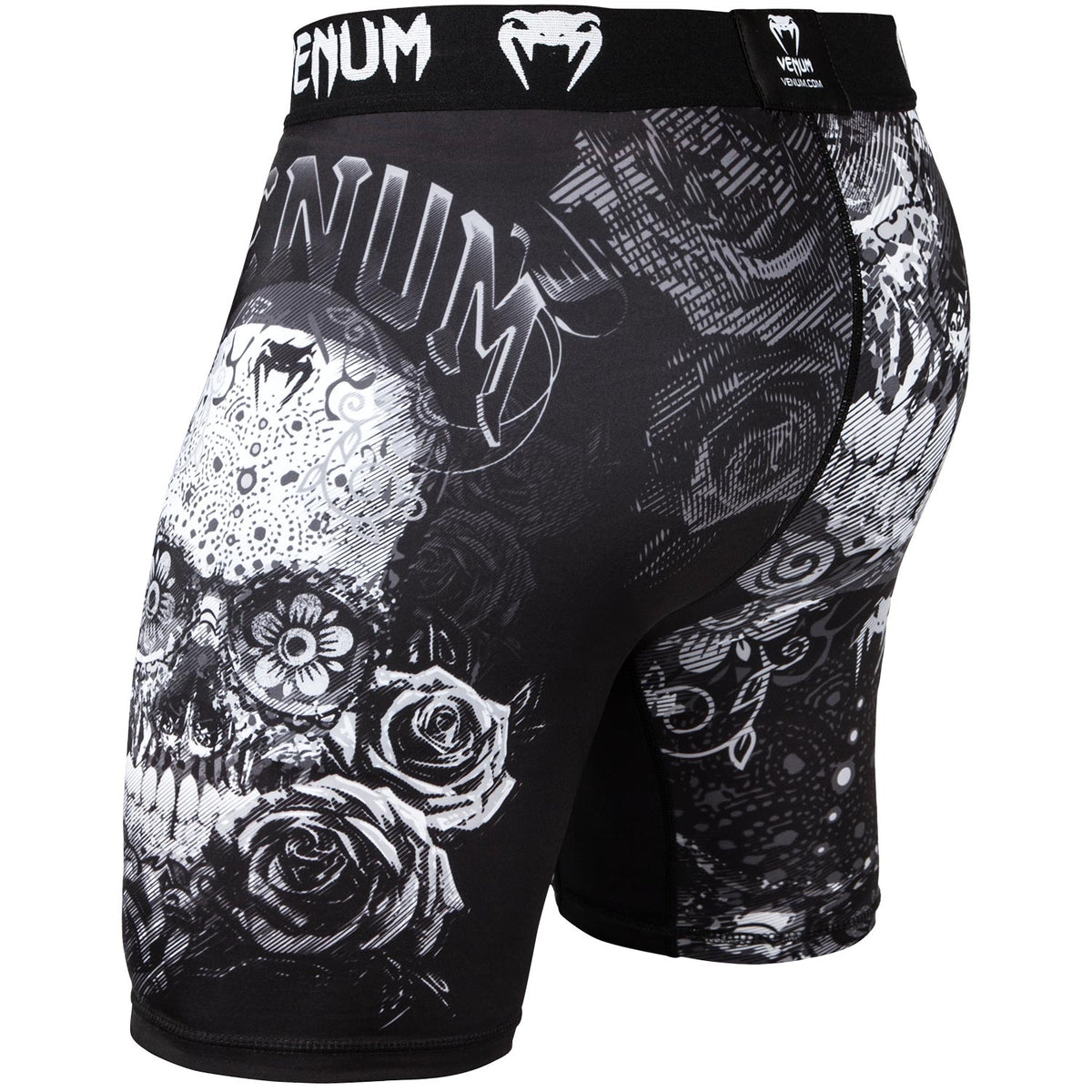 Venum Santa Muerte 3.0 Compression Shorts - Black/White