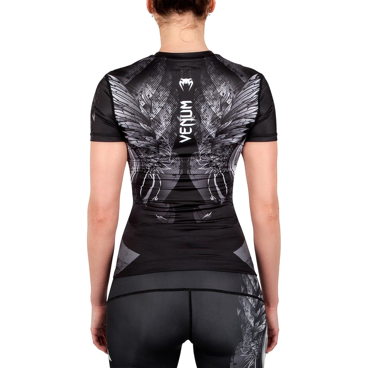 Venum Phoenix Rashguard - Kurzarm - Schwarz/Weiß - Für Frauen