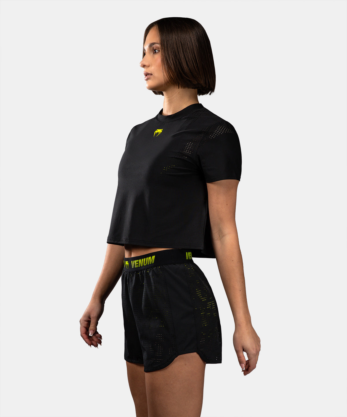 Short d’Entraînement Venum Lazer Pour Femme - Noir/Jaune