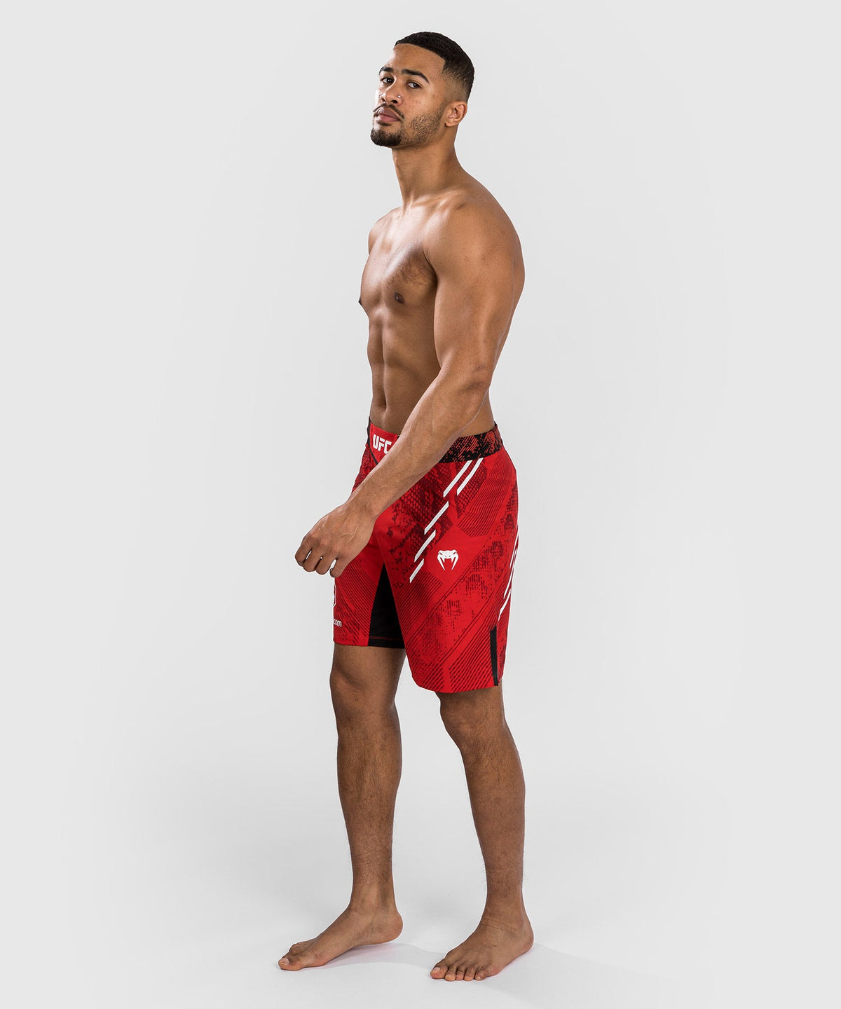 Shorts de combat Coupe longue pour Hommes UFC Adrenaline by Venum Authentic Fight Night - Rouge