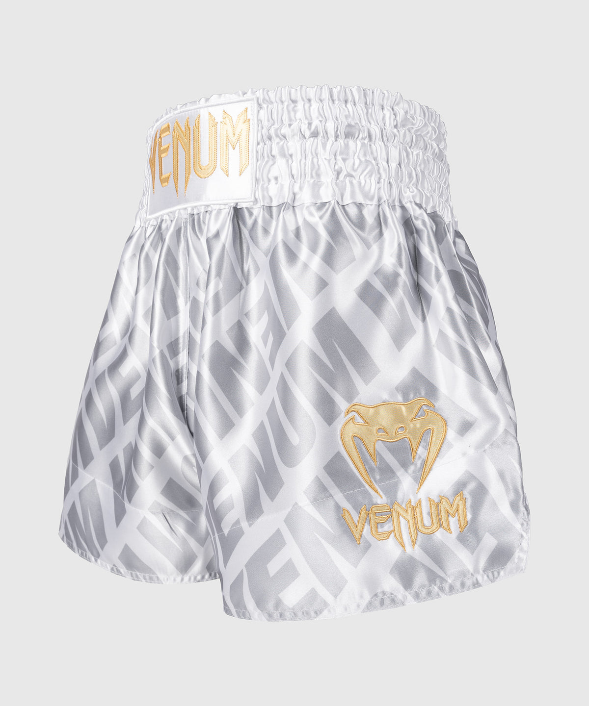 Venum Contender XT Pantaloncini Muay Thai – Bianco/Argento