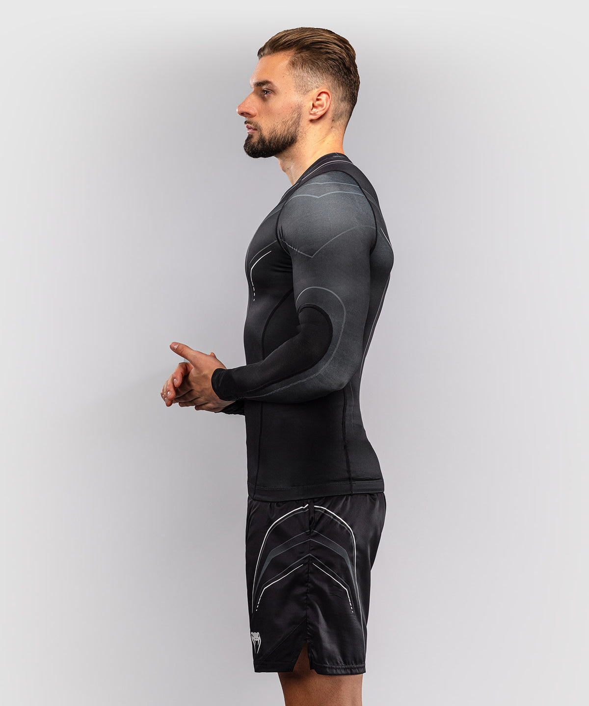 Venum Streamline Rashguard a Maniche Lunghe – Nero/Bianco
