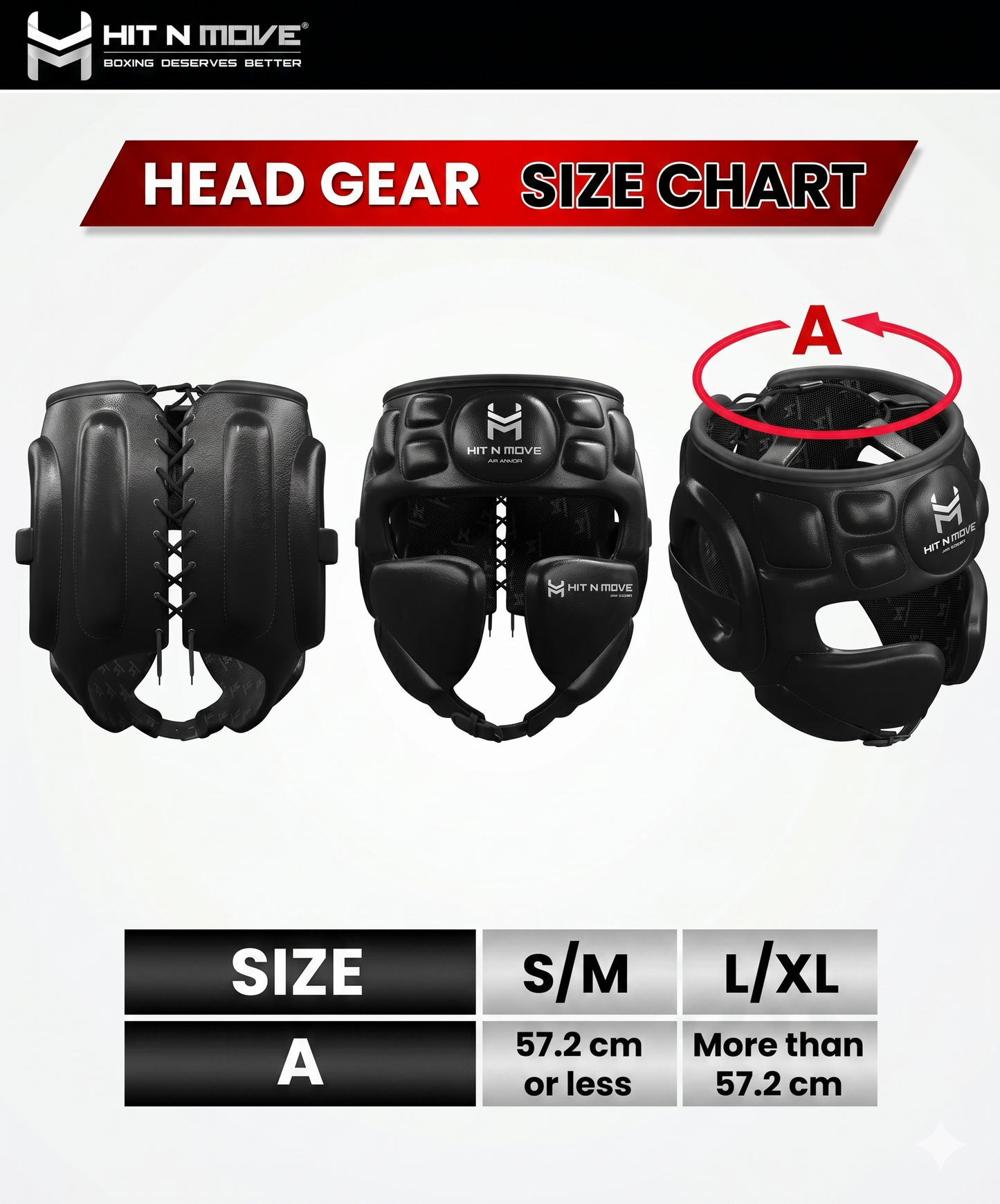 Hit N Move Casco da Boxe con Sbarra - Nero