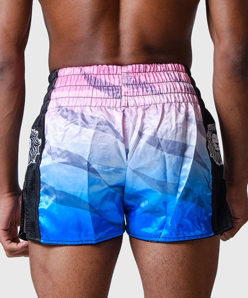 Elion Raja Muay Thai Shorts - Rosa/Blau
