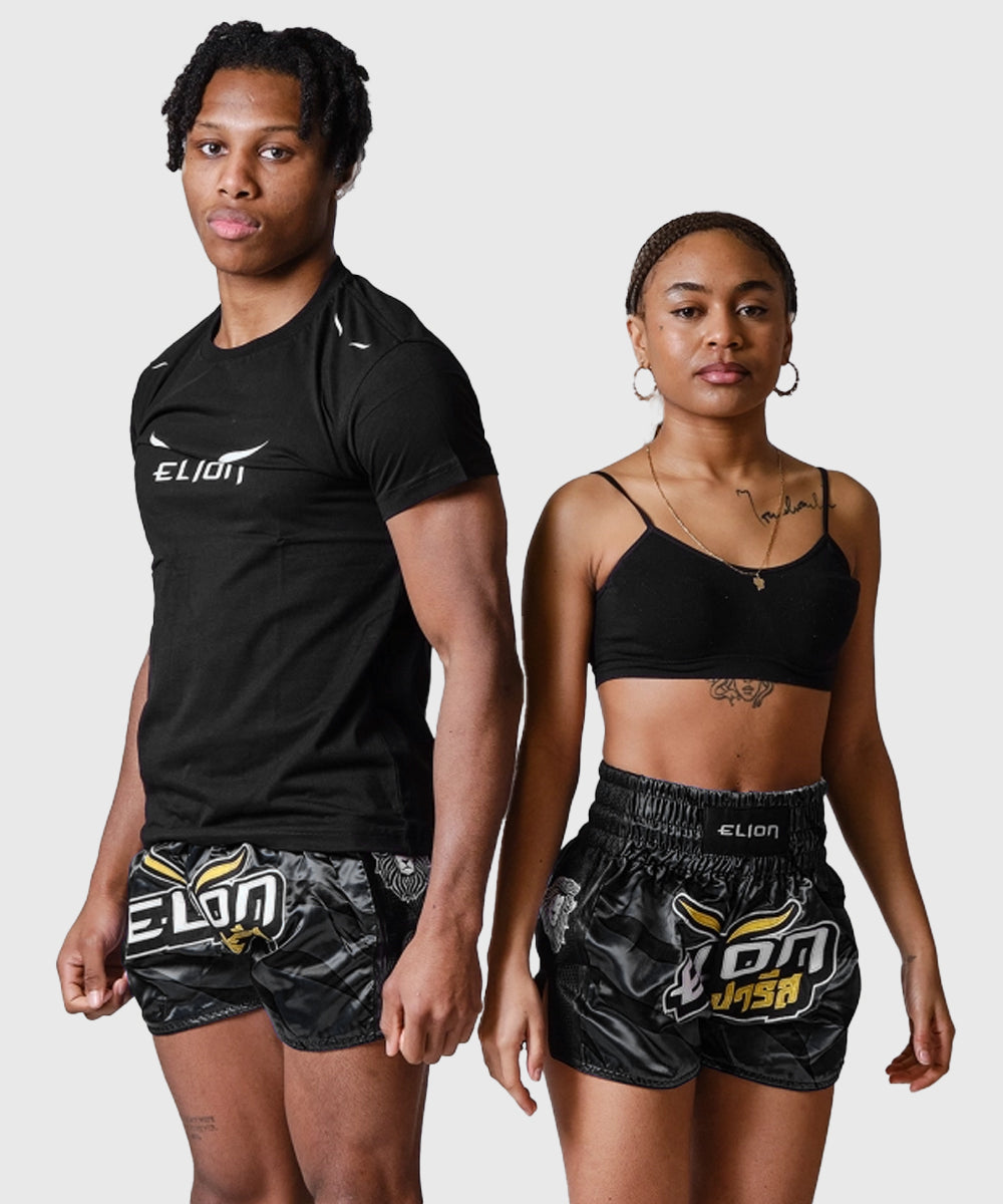 Short de Muay Thai Elion Raja - Noir