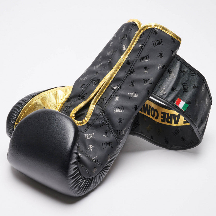 Leone DNA Guantoni da Boxe - Nero/Oro