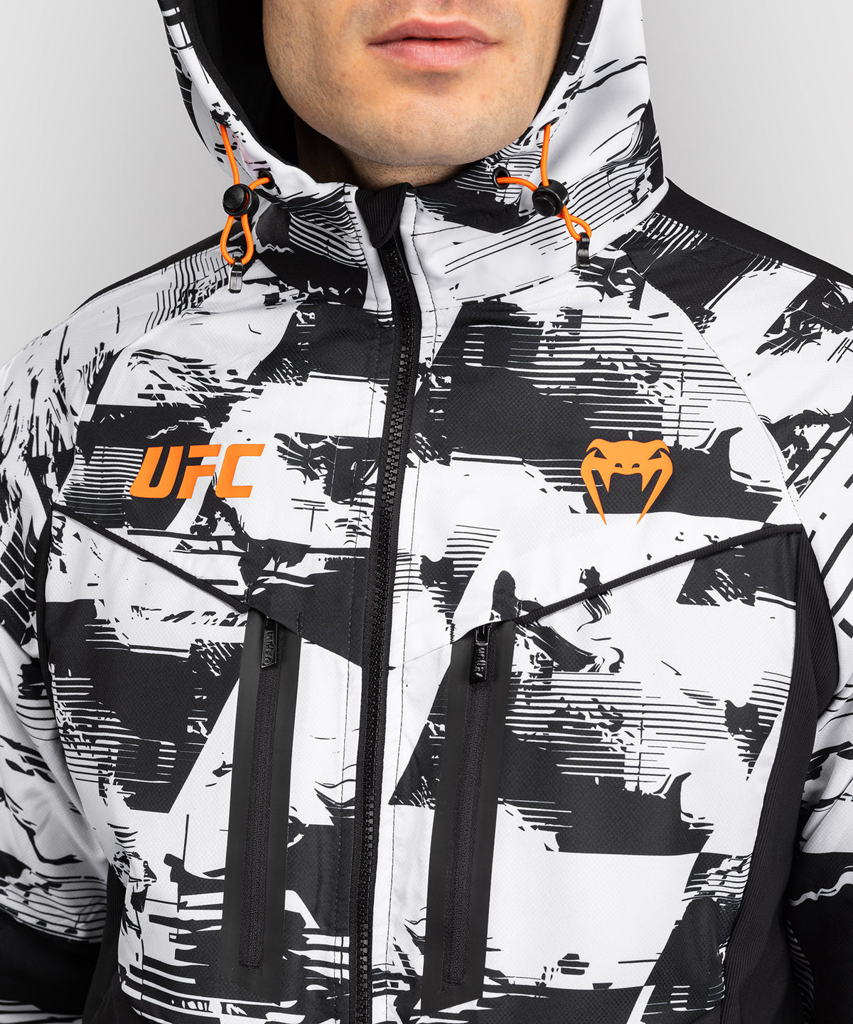 Men's UFC Zenith by Venum White Authentic Fight Week Zip Hoodie