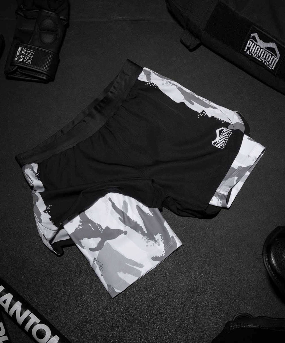 Phantom Athletics Fusion 2In1 Warfare Fightshorts - Negro