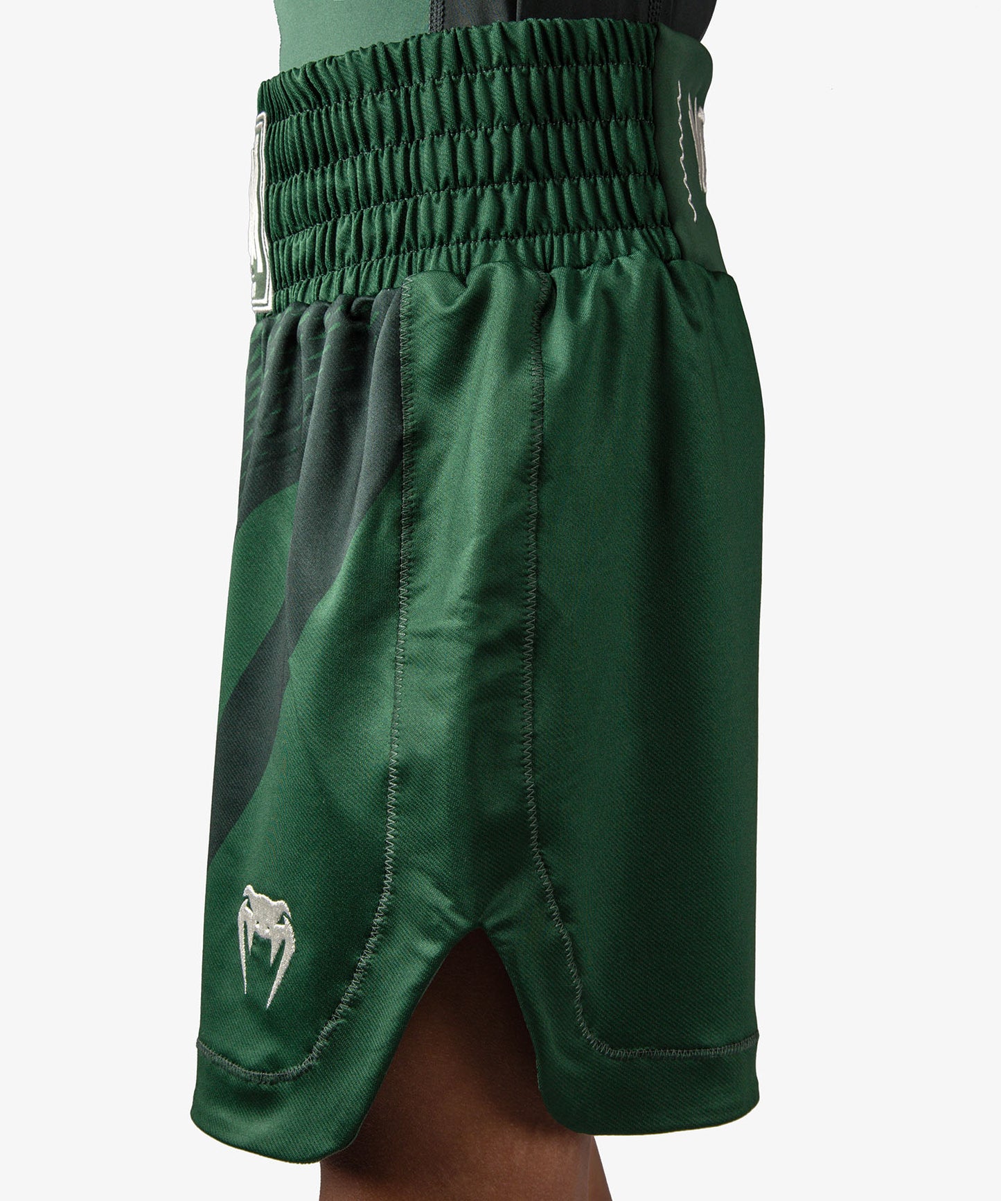 Venum Attack Pantalones Cortos de Boxeo Infantil - Verde Bosque/ Blanco Roto