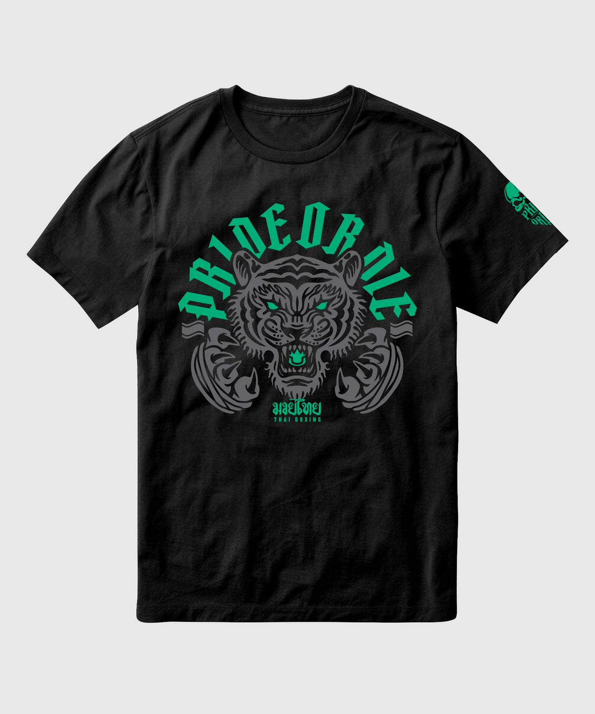 T-Shirt Pride Or Die Thaï Boxing - Noir