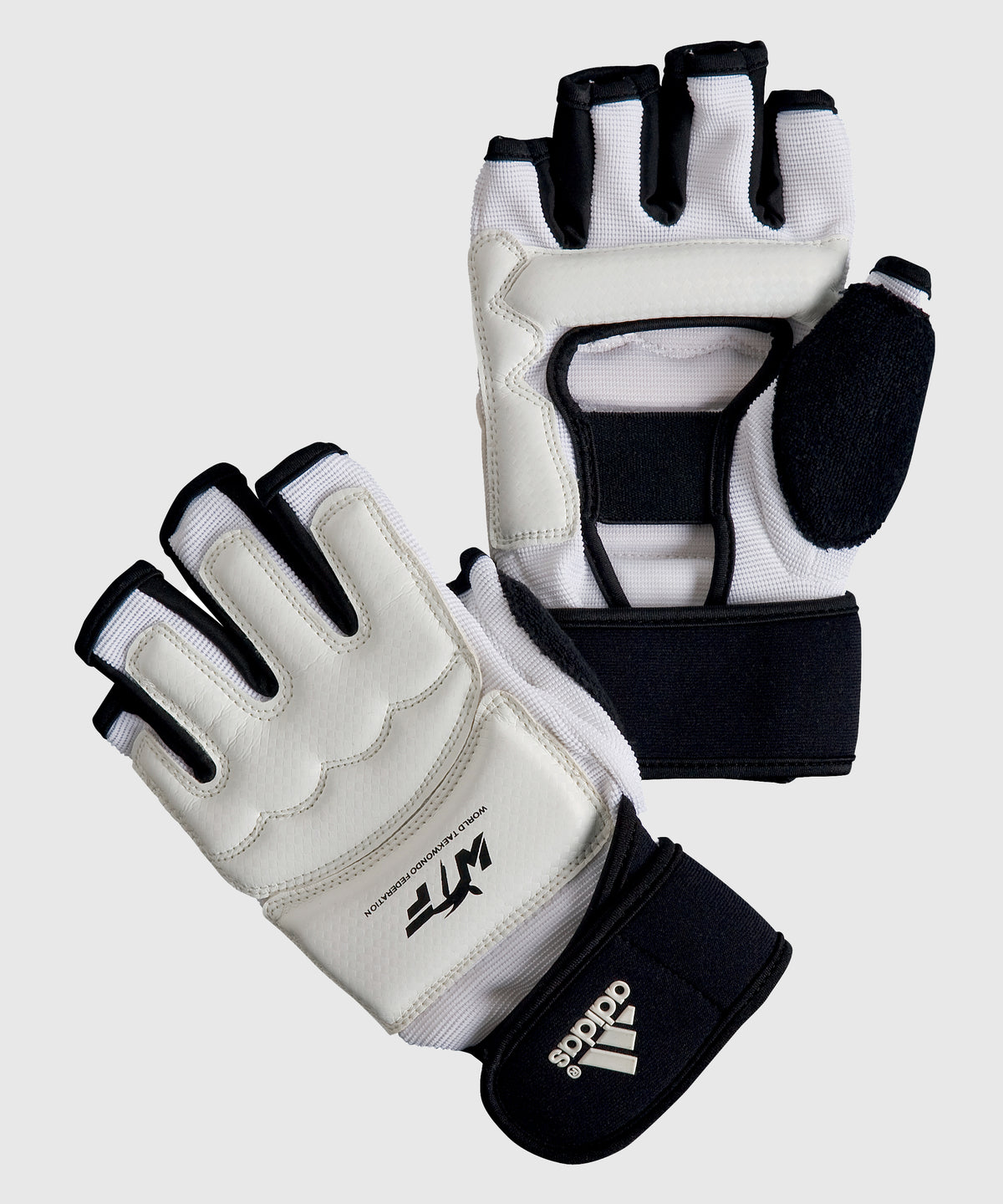 Adidas Taekwondo Training Compétition Hand Protectors - White/Black
