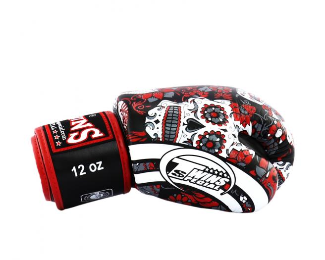Gants de Boxe Twins Special Fantasy 4 Skull - Rouge