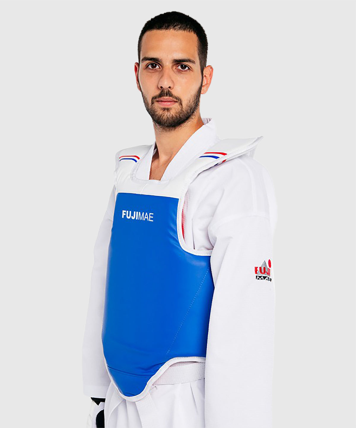Fujimae WT Competition Reversible Chest Guard - Blue/Red