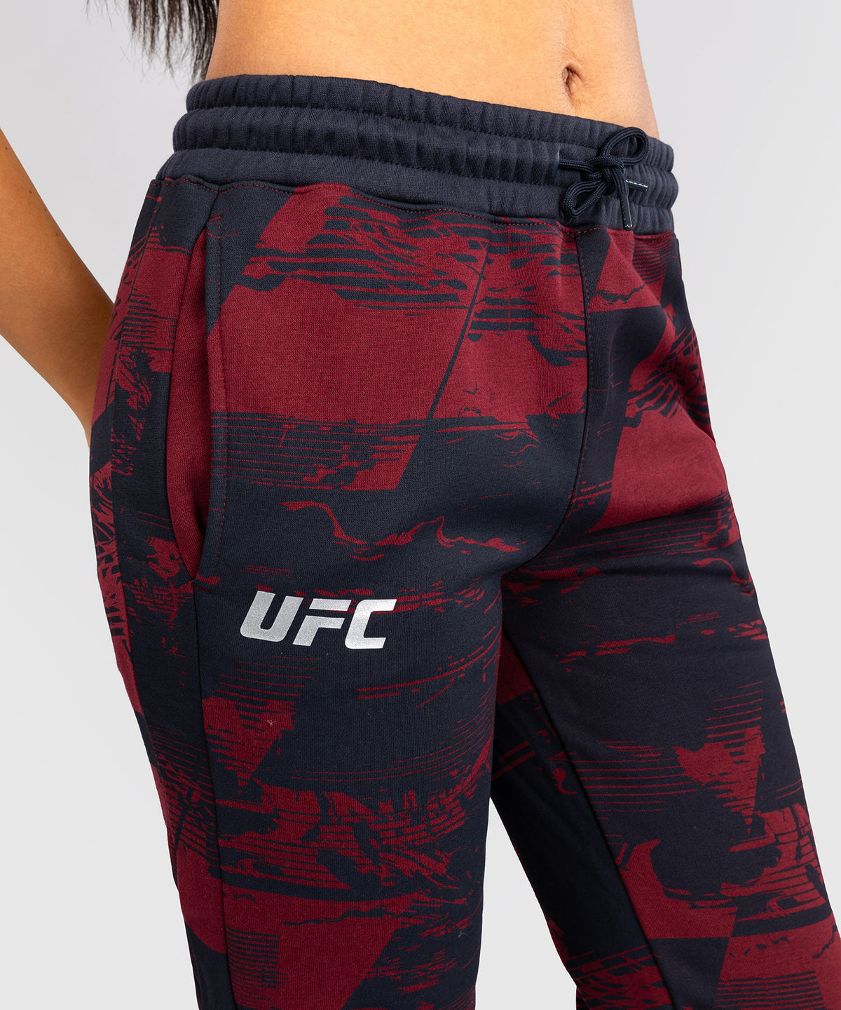 Pantalon Femme UFC Zenith by Venum Authentic Fight Week - Bleu marine/Bordeaux/Argent