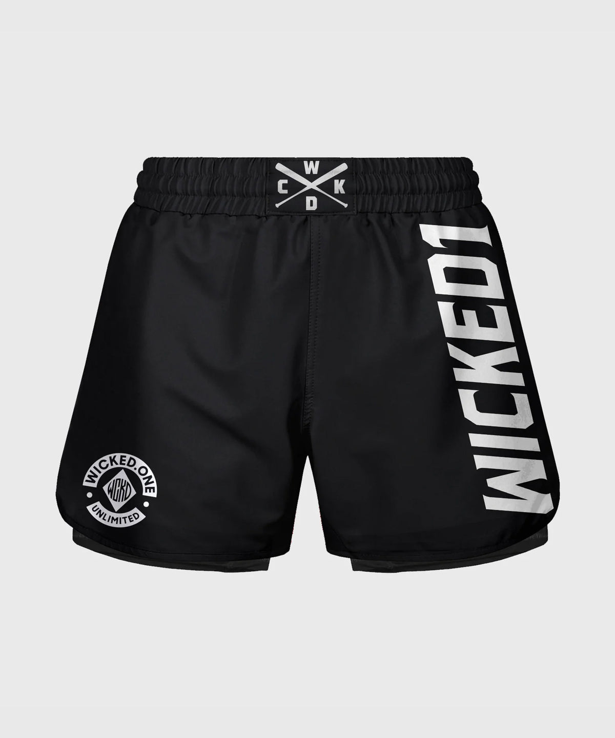 Wicked One Clinch Fight Shorts - Black