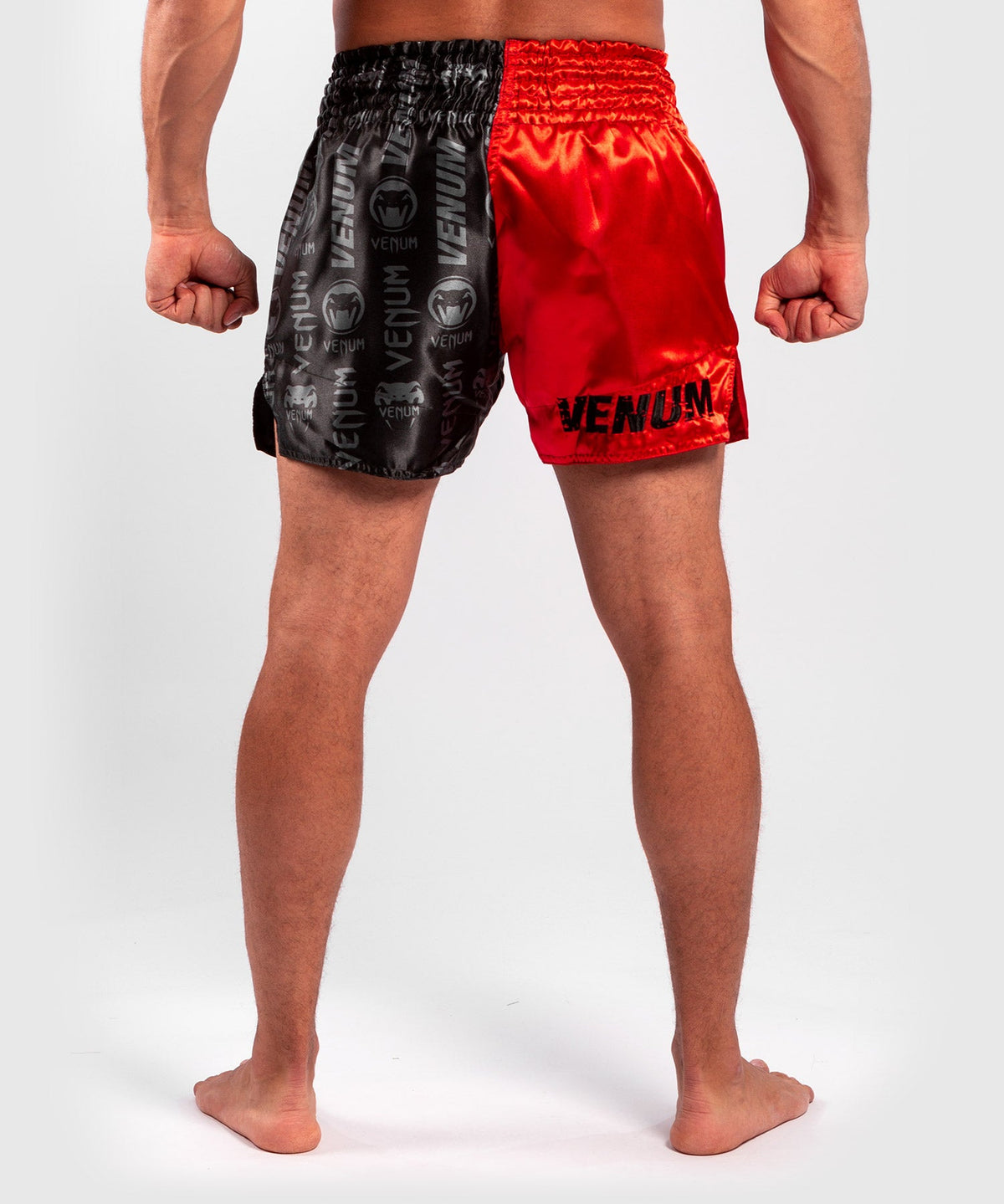 Short de Muay Thai Venum Logos - Noir/Rouge