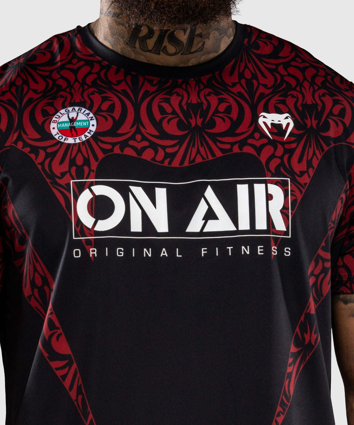 Venum Bulgarian Top Team (BTT) Maglietta Dry Tech – Nero/Rosso