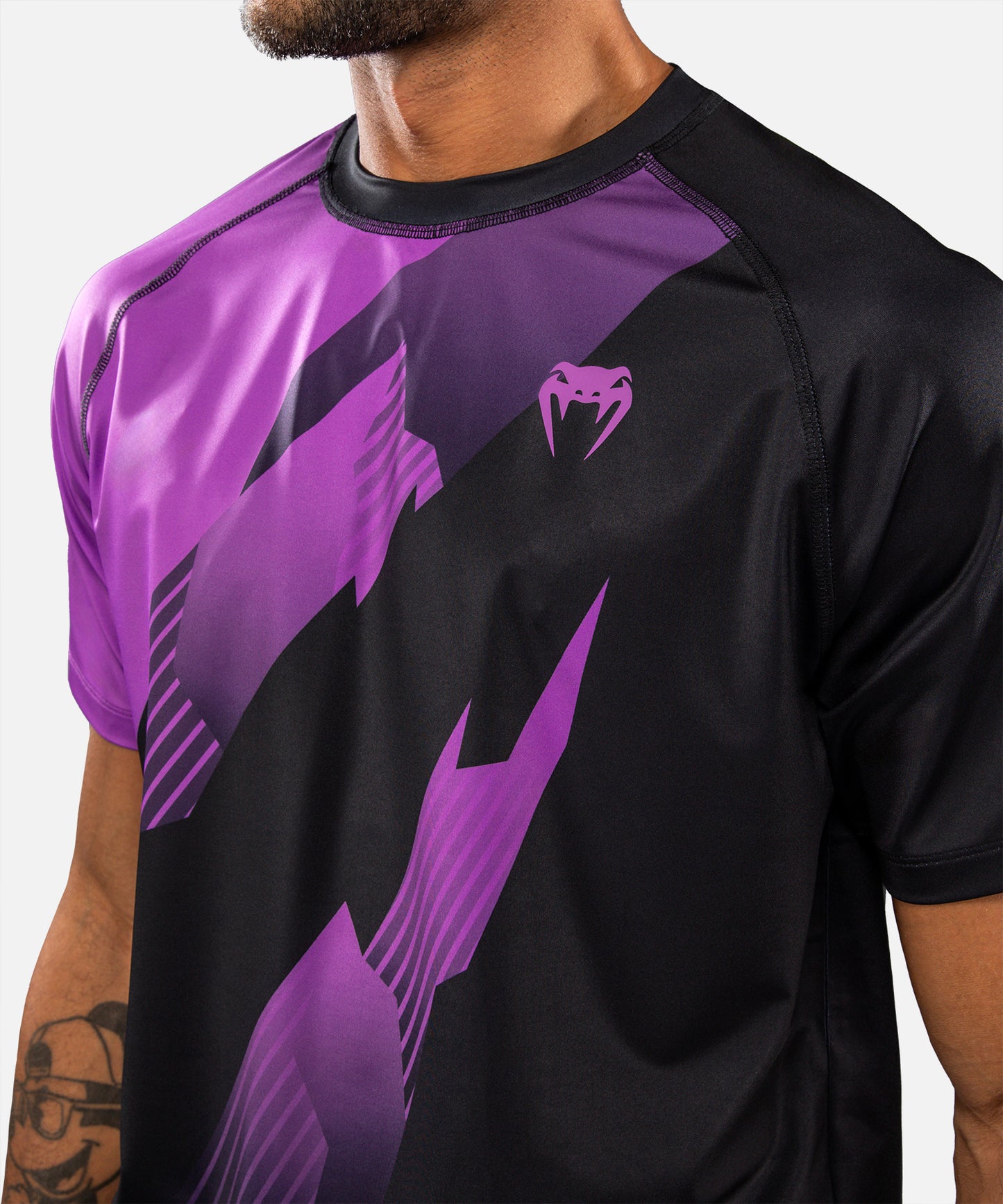 Venum No-Gi 6.0 Dry Tech T-Shirt - Black/Purple