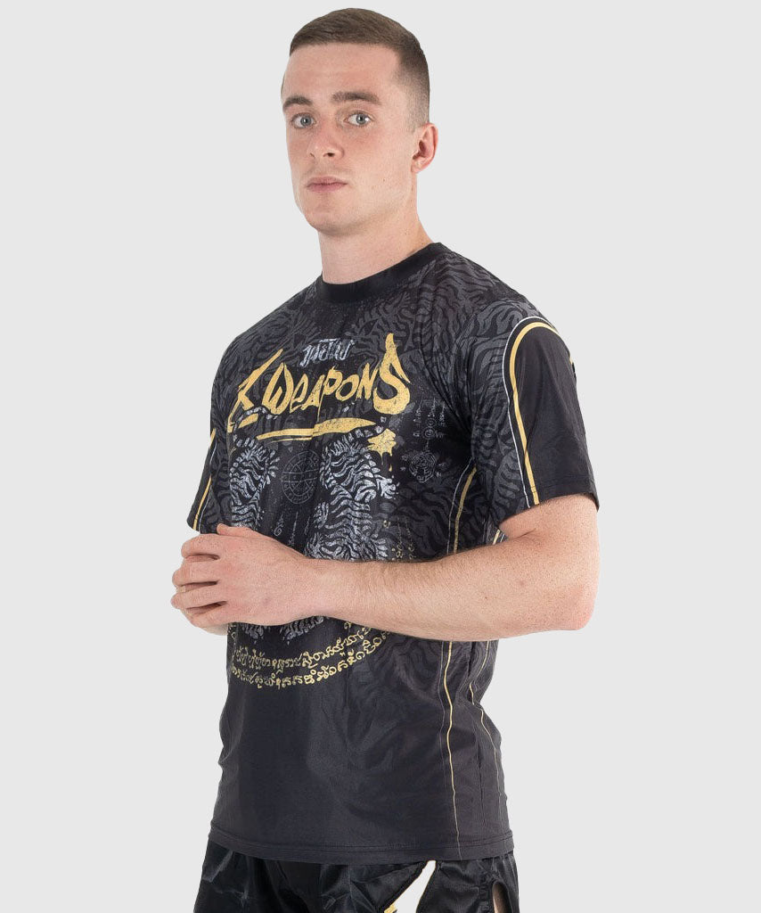 T-shirt 8 Weapons Functional Tiger Yant - Noir/Jaune