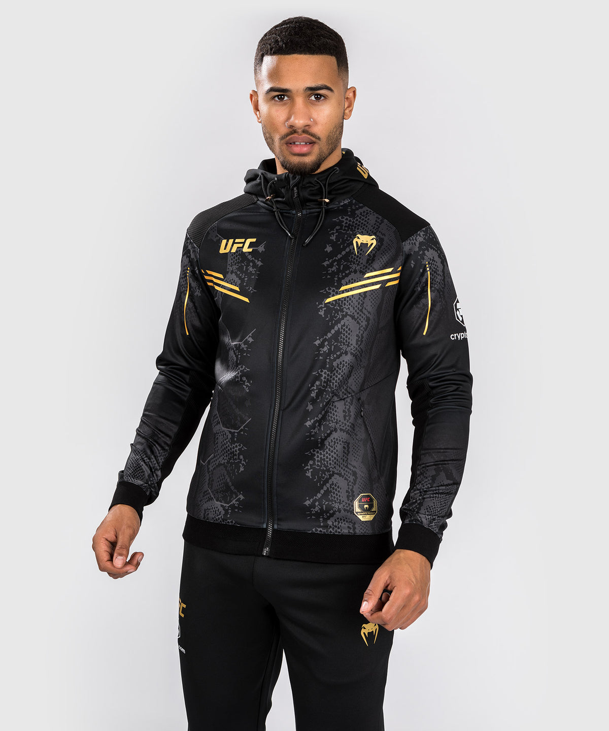 UFC Adrenaline by Venum Authentic Fight Night Sudadera con capucha Walkout para Hombre - Champion