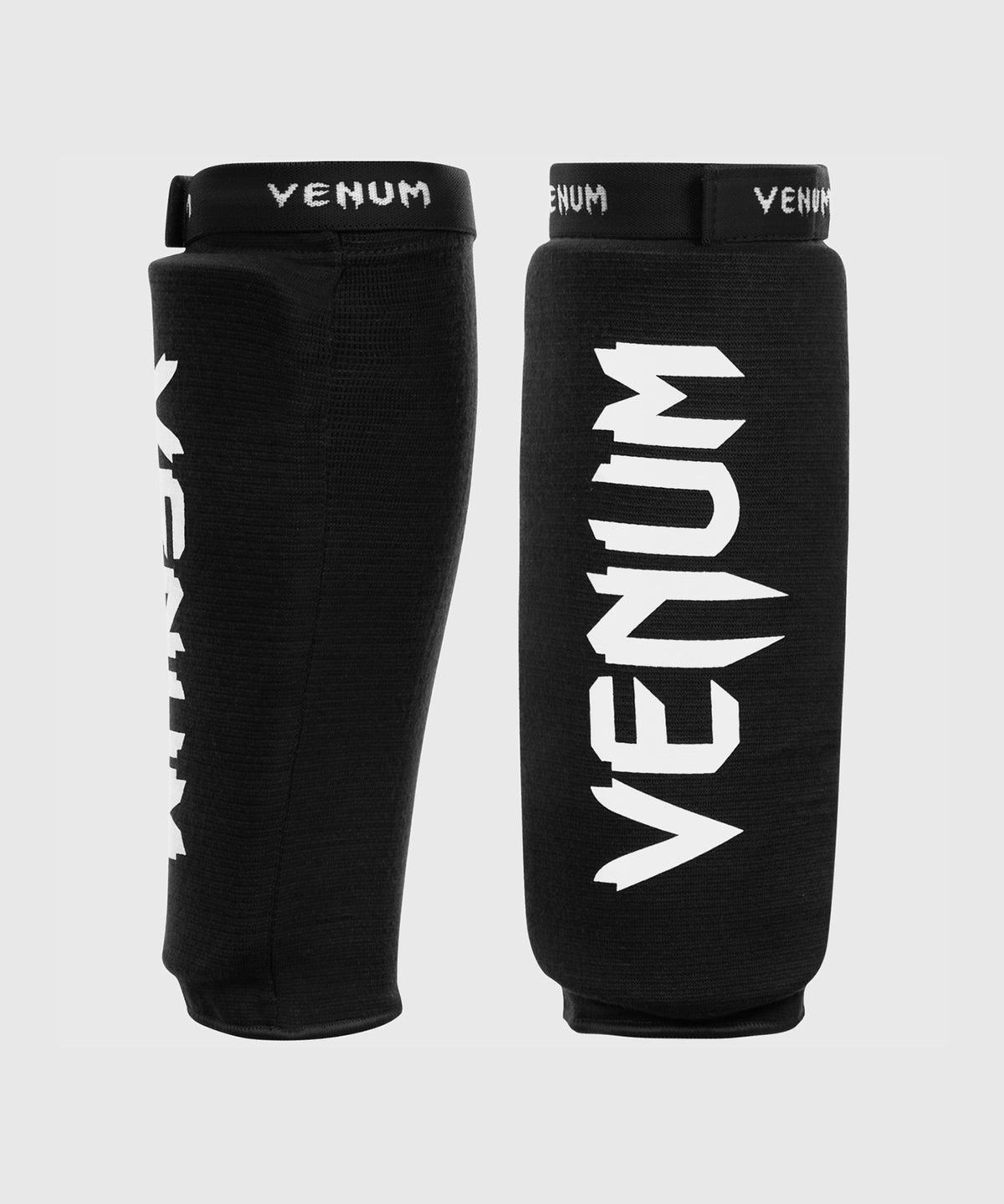 Venum Kontact Shin Guards Without Foot - Black