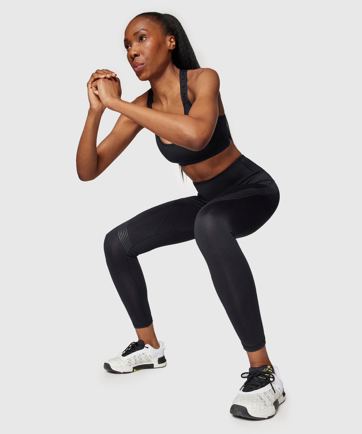 Champion At Athletic Leggings – Schwarz/Weiß