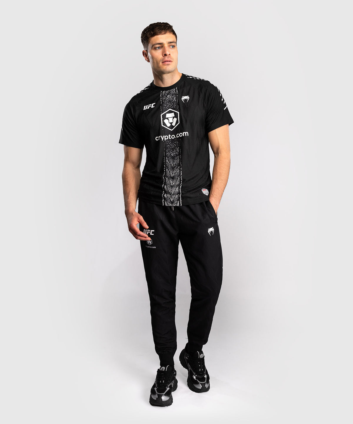 UFC Zenith by Venum Authentic Fight Night Offizielles Walkout-Trikot Herren - Schwarz