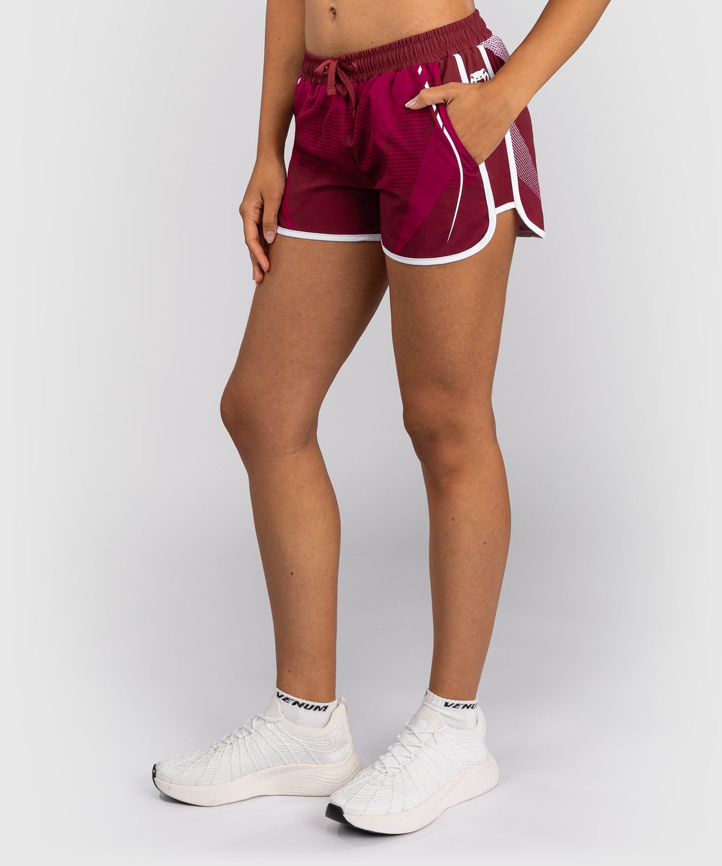 Venum Adrenaline Damen Trainingsshorts – Burgund/Rosa