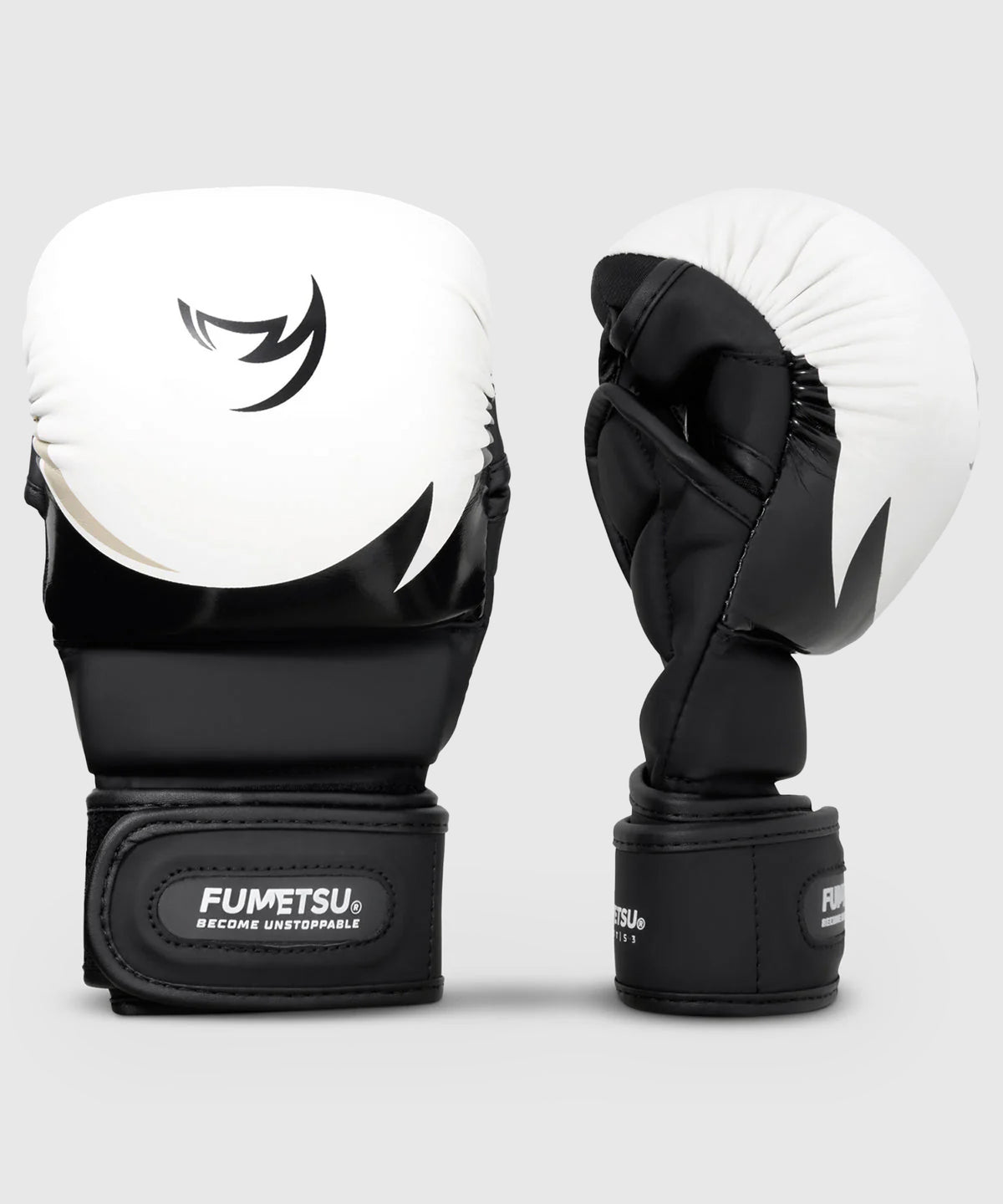 Fumetsu Ghost S3 MMA Sparring Gloves - White/Black/Grey