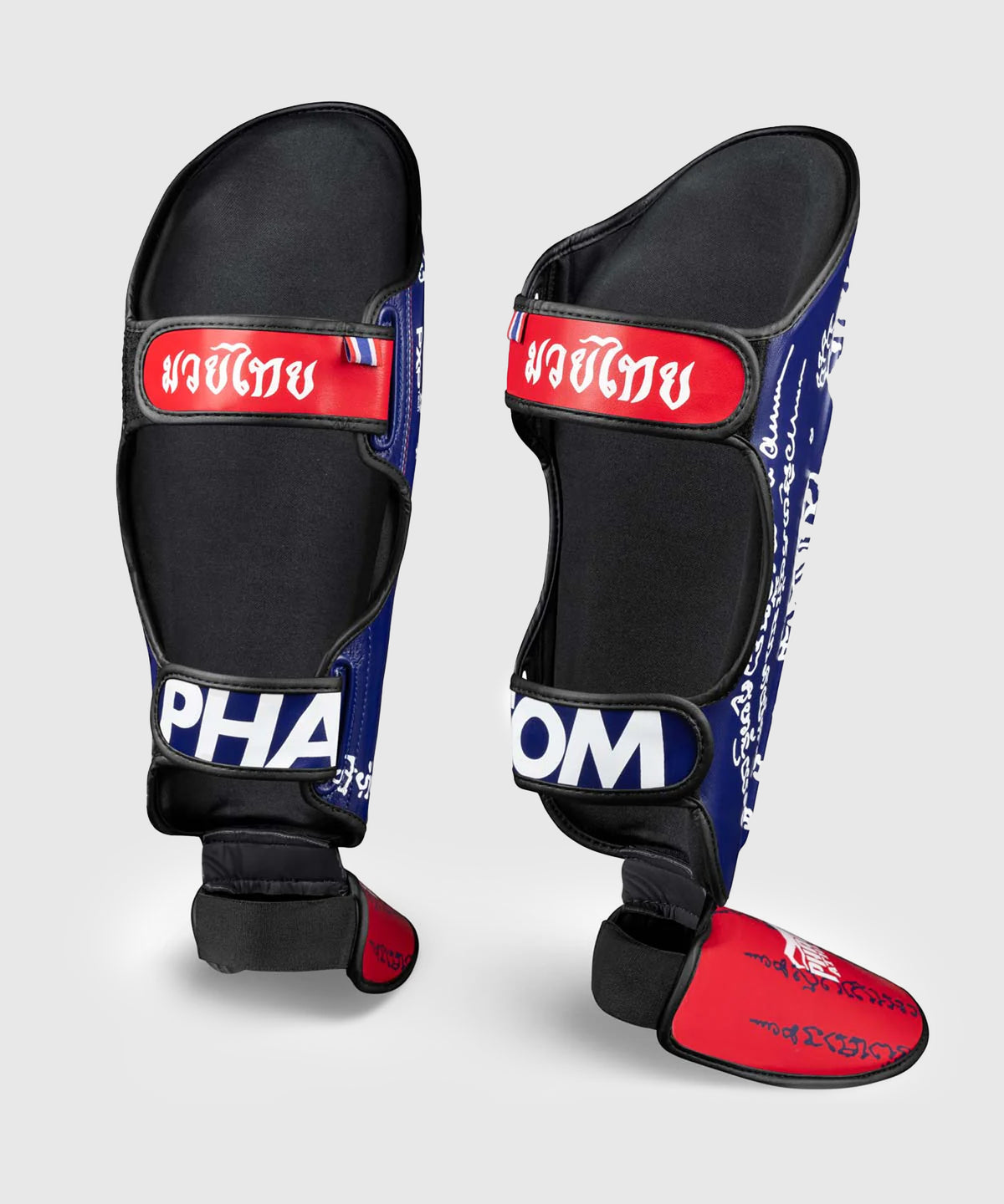 Phantom Athletics Muay Thai Schienbeinschoner - Blau/Rot