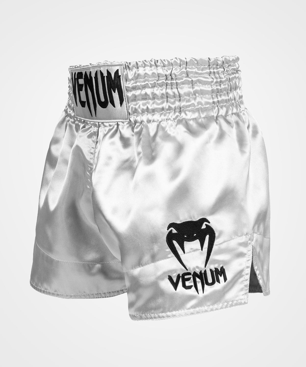 Venum Classic Pantaloncini da Muay Thai - Argento/Neri