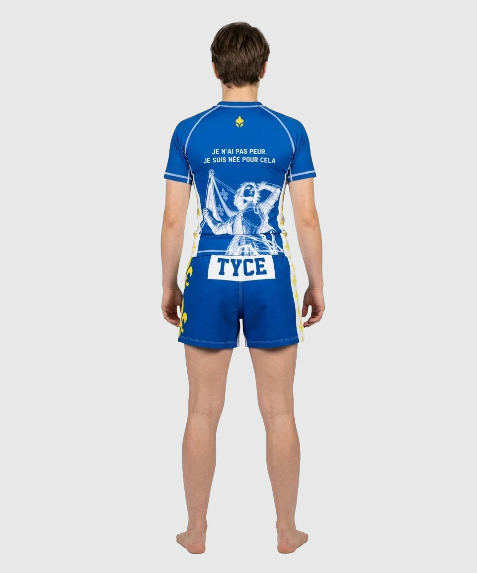 TYCE CULTURE OF WAR Jeanne d'Arc Grappling-Rashguard - Blau