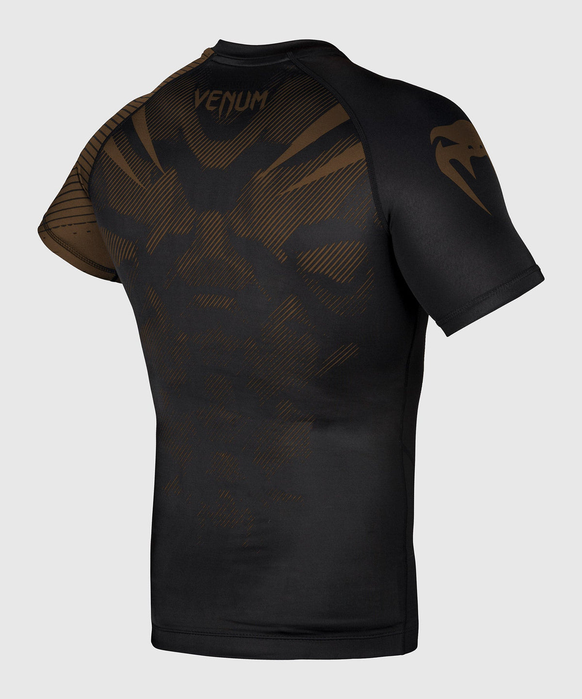 Rashguard Venum NoGi 2.0 - Manches courtes Approuvé IBJJF - Noir/Marron