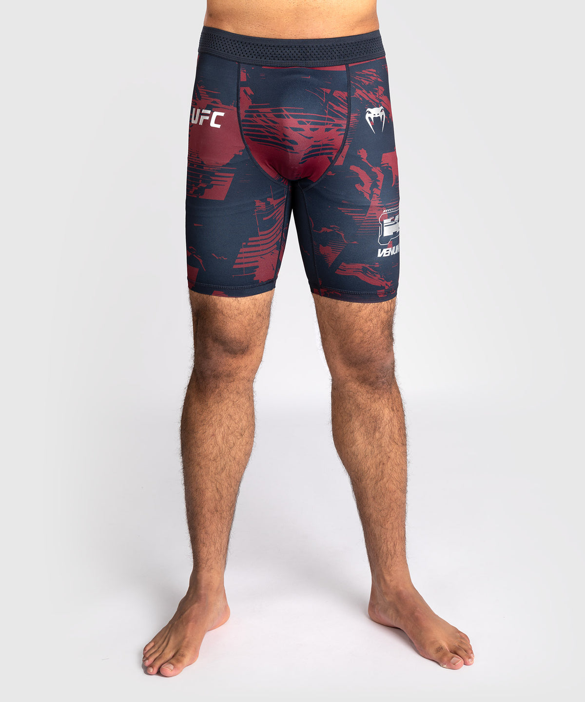 Short de compression Performance Homme UFC Zenith by Venum Authentic Fight Week - Bleu marine/Bordeaux/Argent