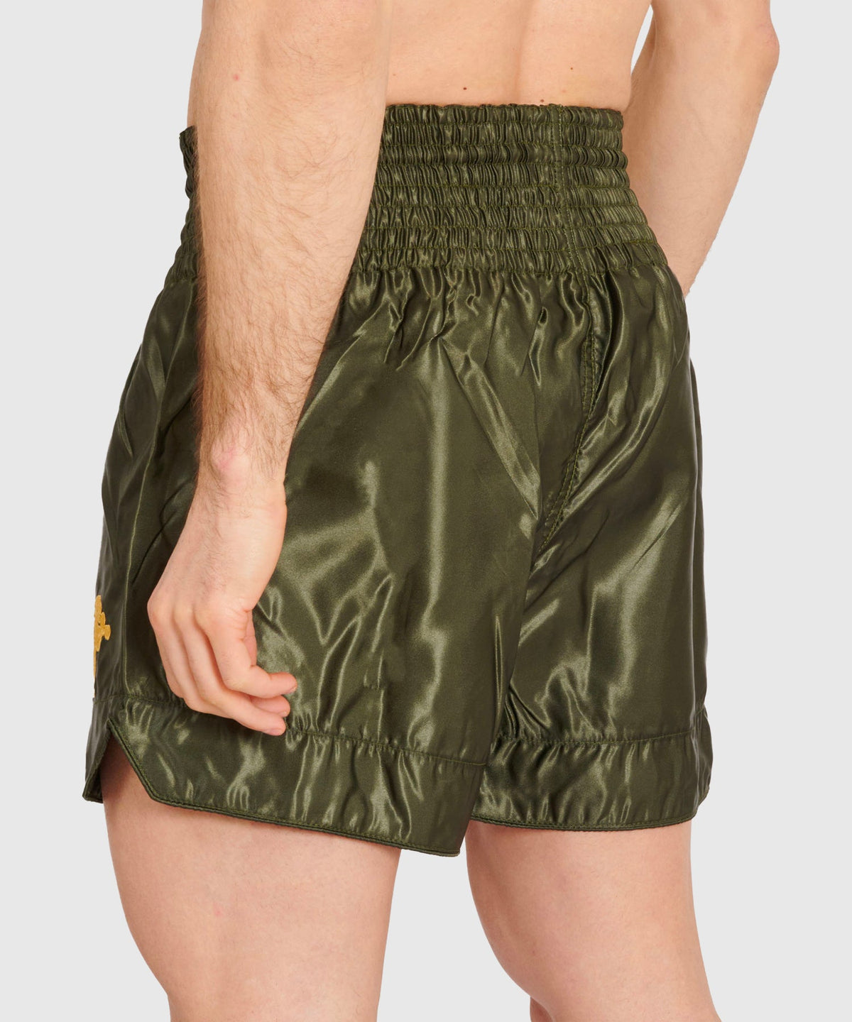 Leone Basic Pantalones de Muay Thai - Caqui