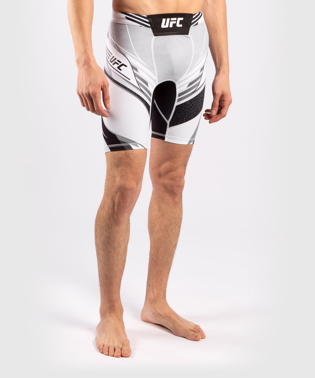 Short de compression pour Hommes UFC Venum Authentic Fight Night - Coupe Longue - Blanc