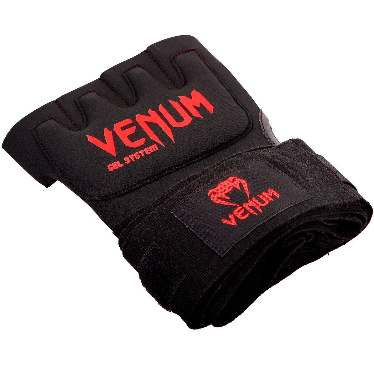 Venum Gel Kontact Quick Bandagen – Schwarz/Rot
