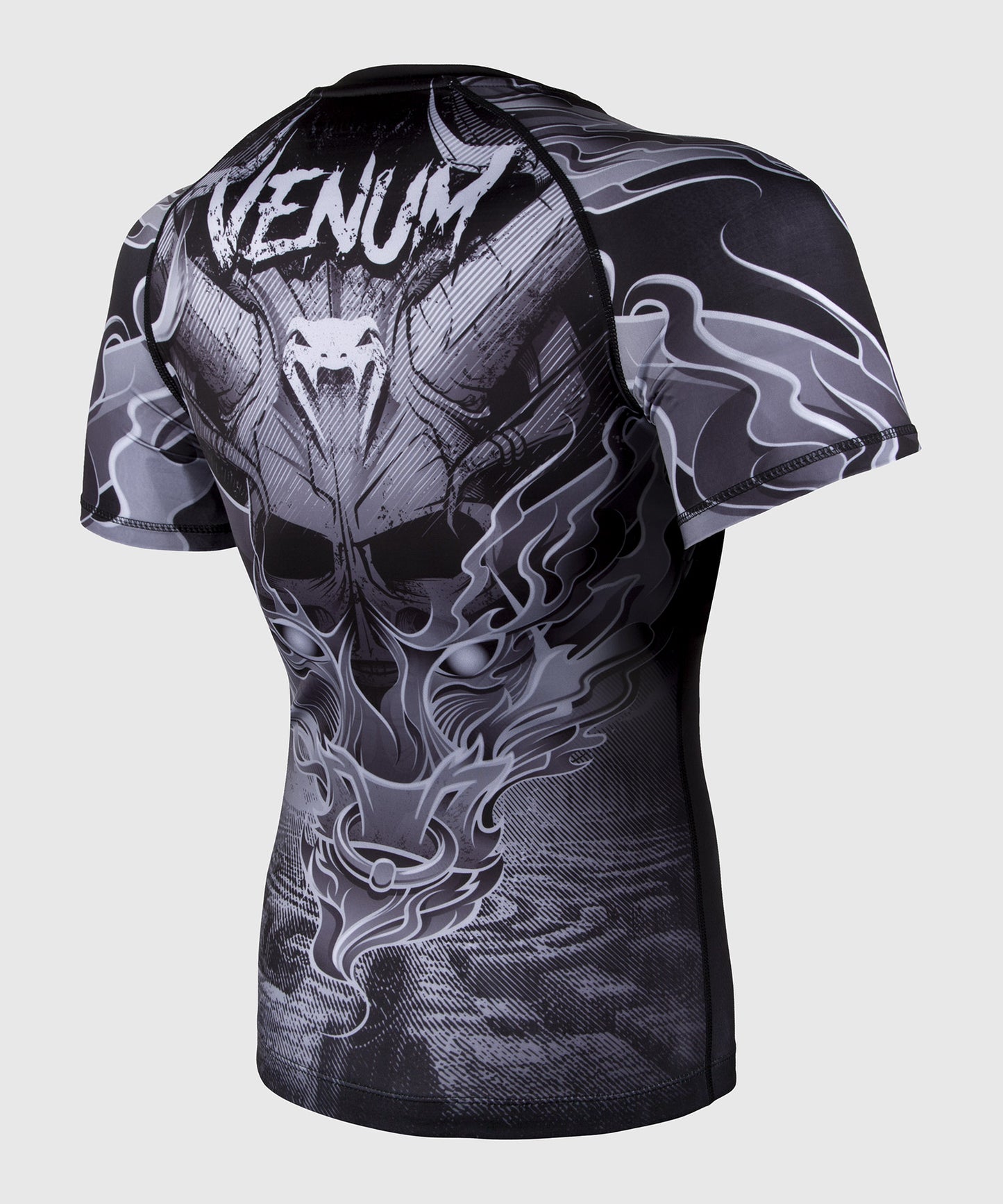 Venum Minotaurus Rashguard - Short Sleeves - Black/White