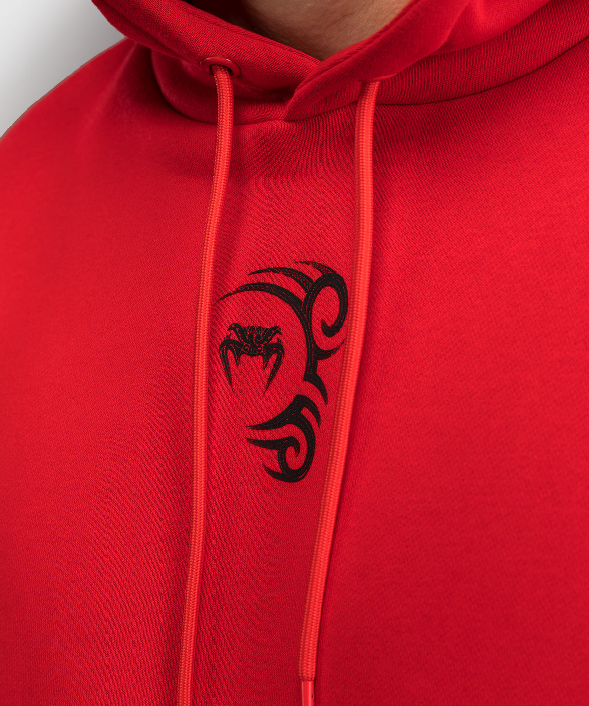 Venum x Mike Tyson Felpa con Cappuccio - Rosso Intenso/Nero Profondo