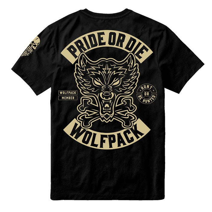 Pride Or Die WOLFPACK Training T-shirt - Black