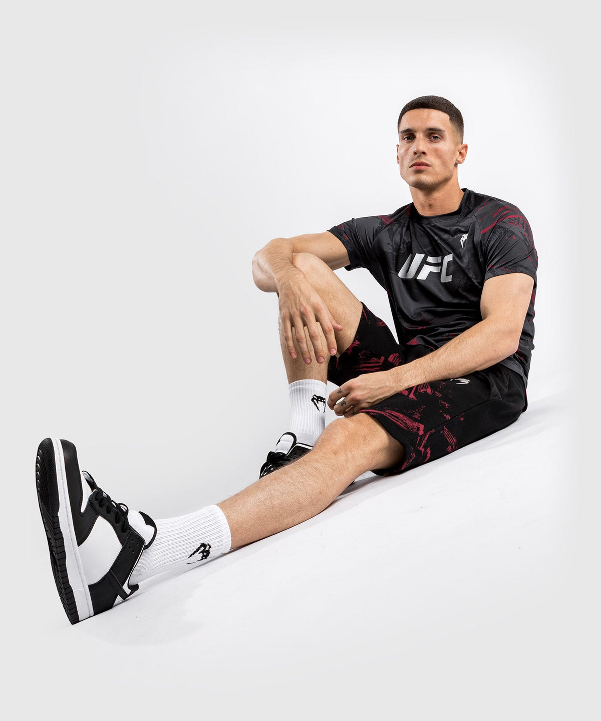Dry Tech Kurzarm T-Shirt Mann UFC Venum Authentic Fight Week 2.0 - Schwarz