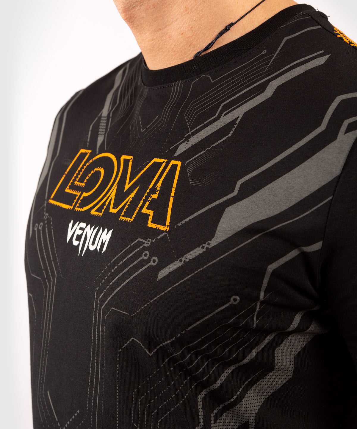 T-Shirt Venum Loma Fight 11/12 - Black/Orange