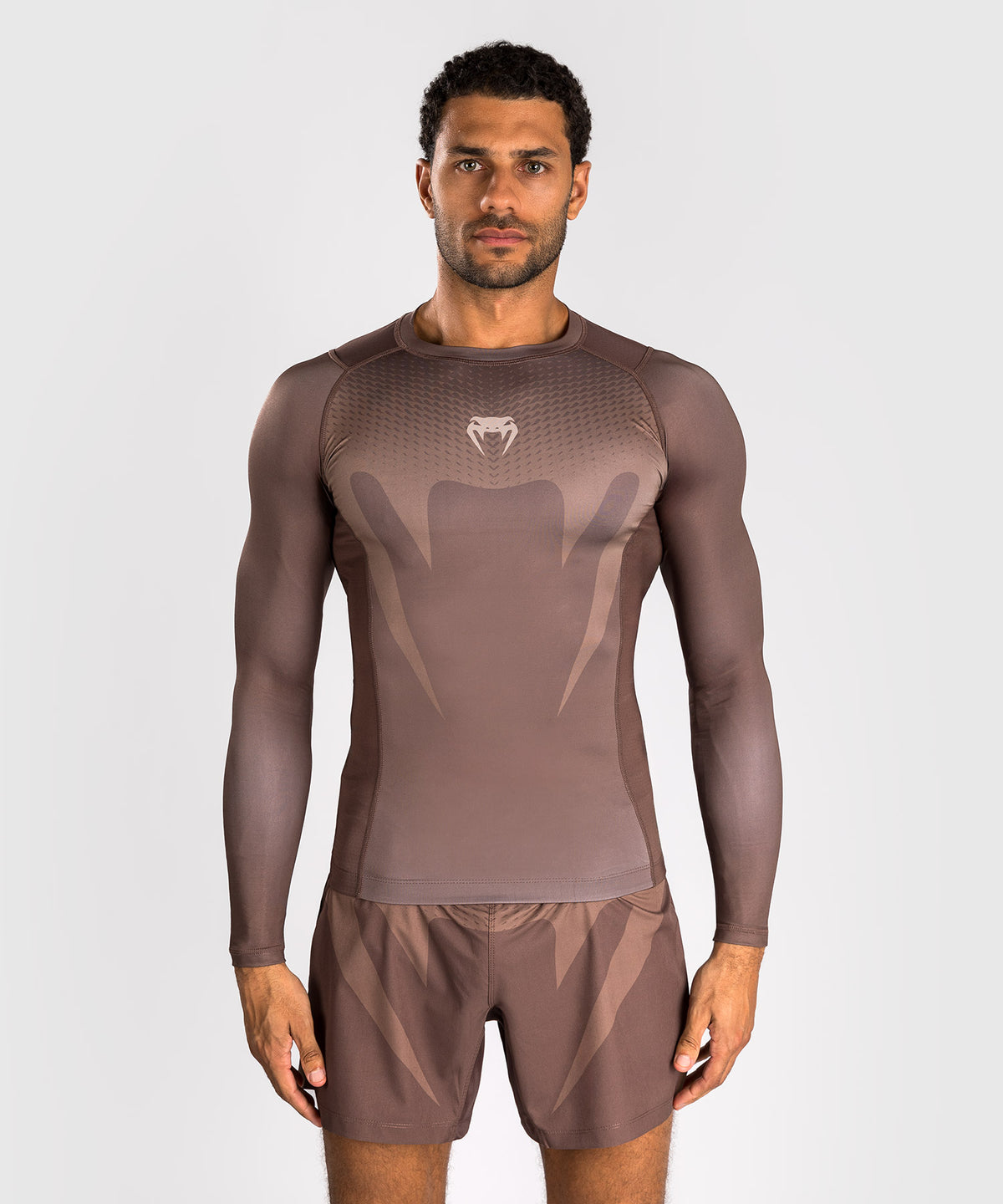 Venum No Gi Rashguards - Marrone Cioccolato