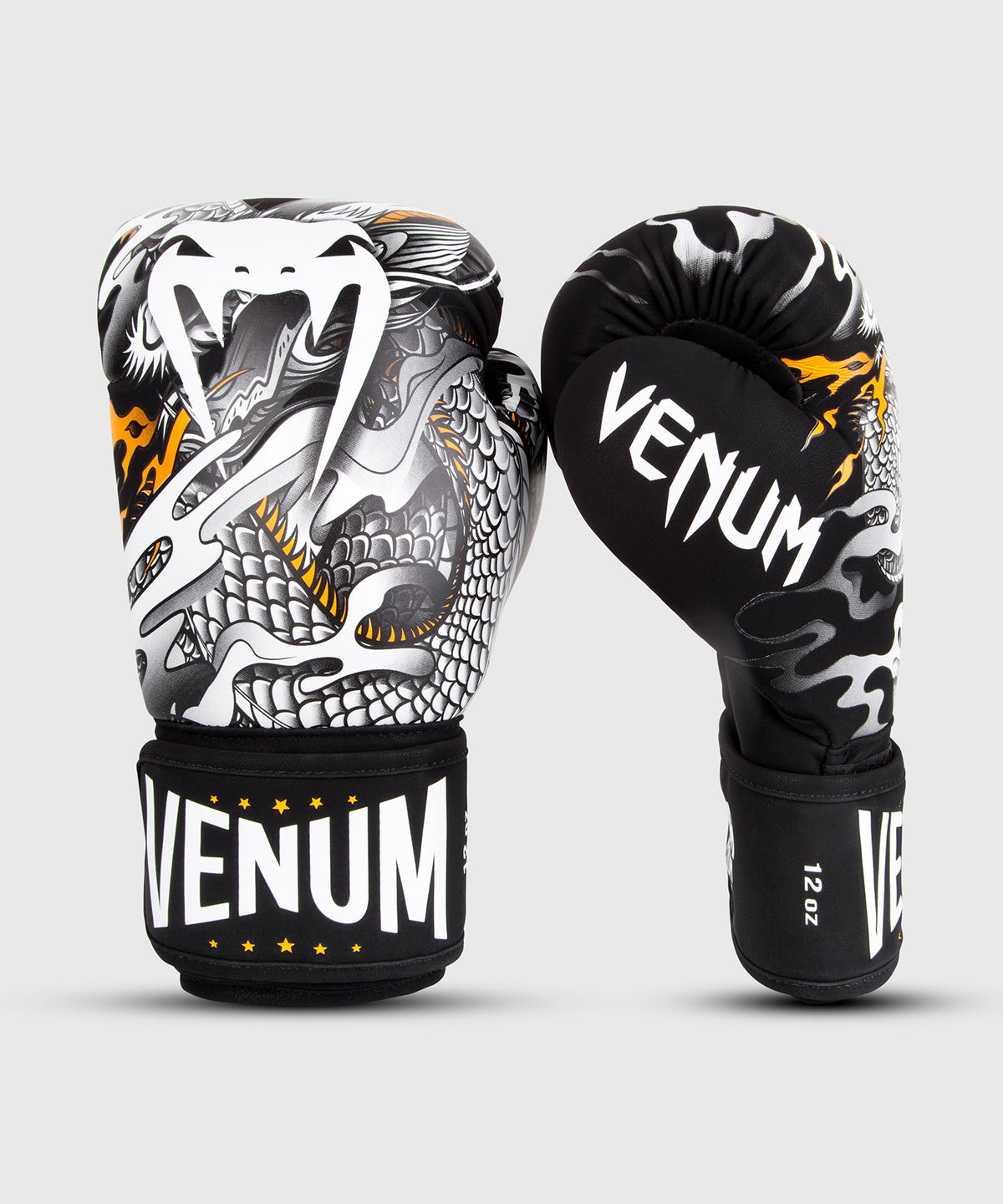 Venum Dragon's Flight Boxhandschuhe - Schwarz/Weiß
