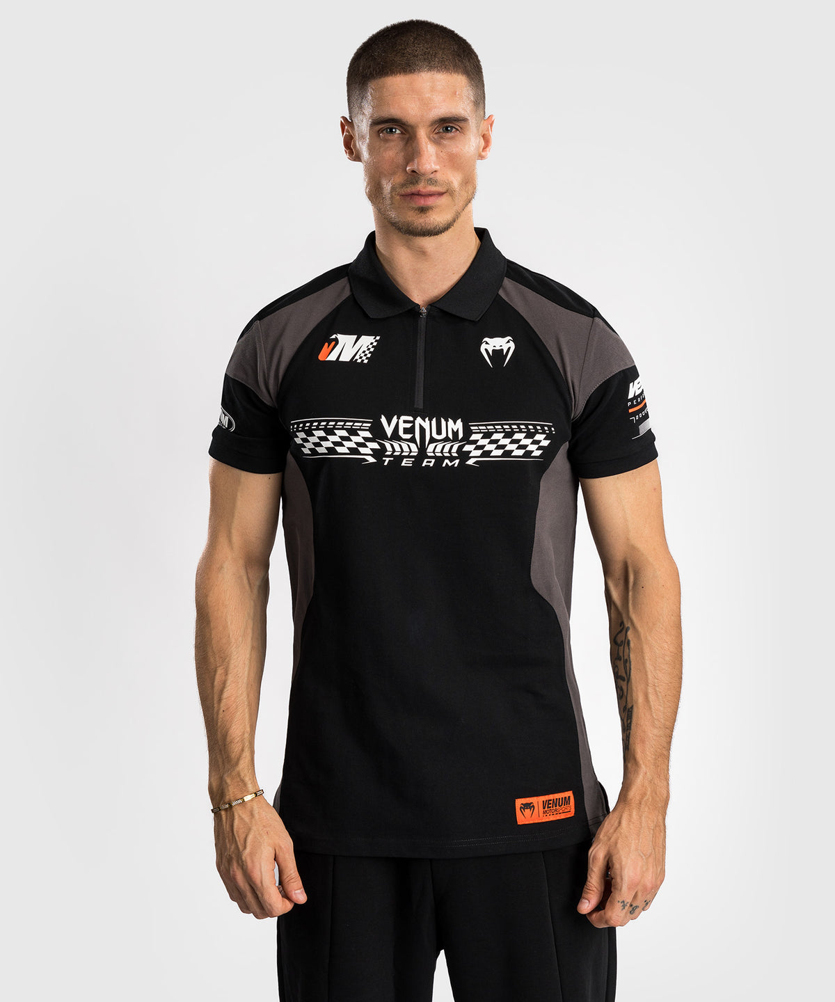 Polo en Coton Venum Motorsport - Noir Profond