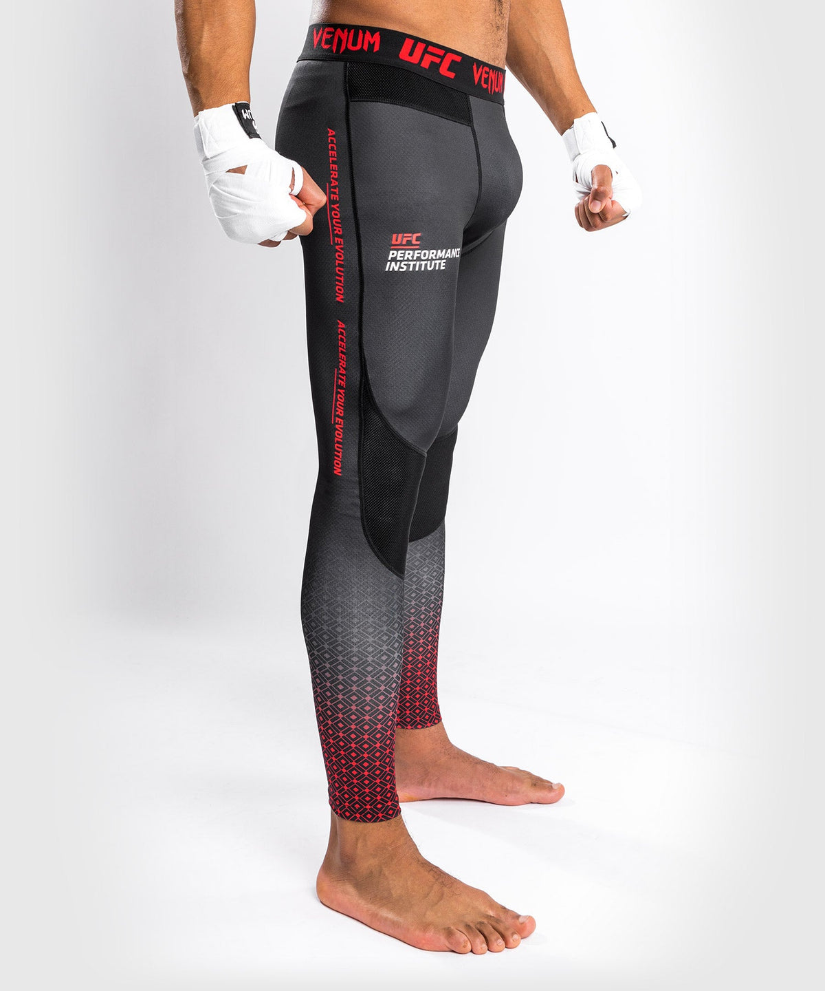Venum Performance Institute UFC Compression Pants - Black/Red