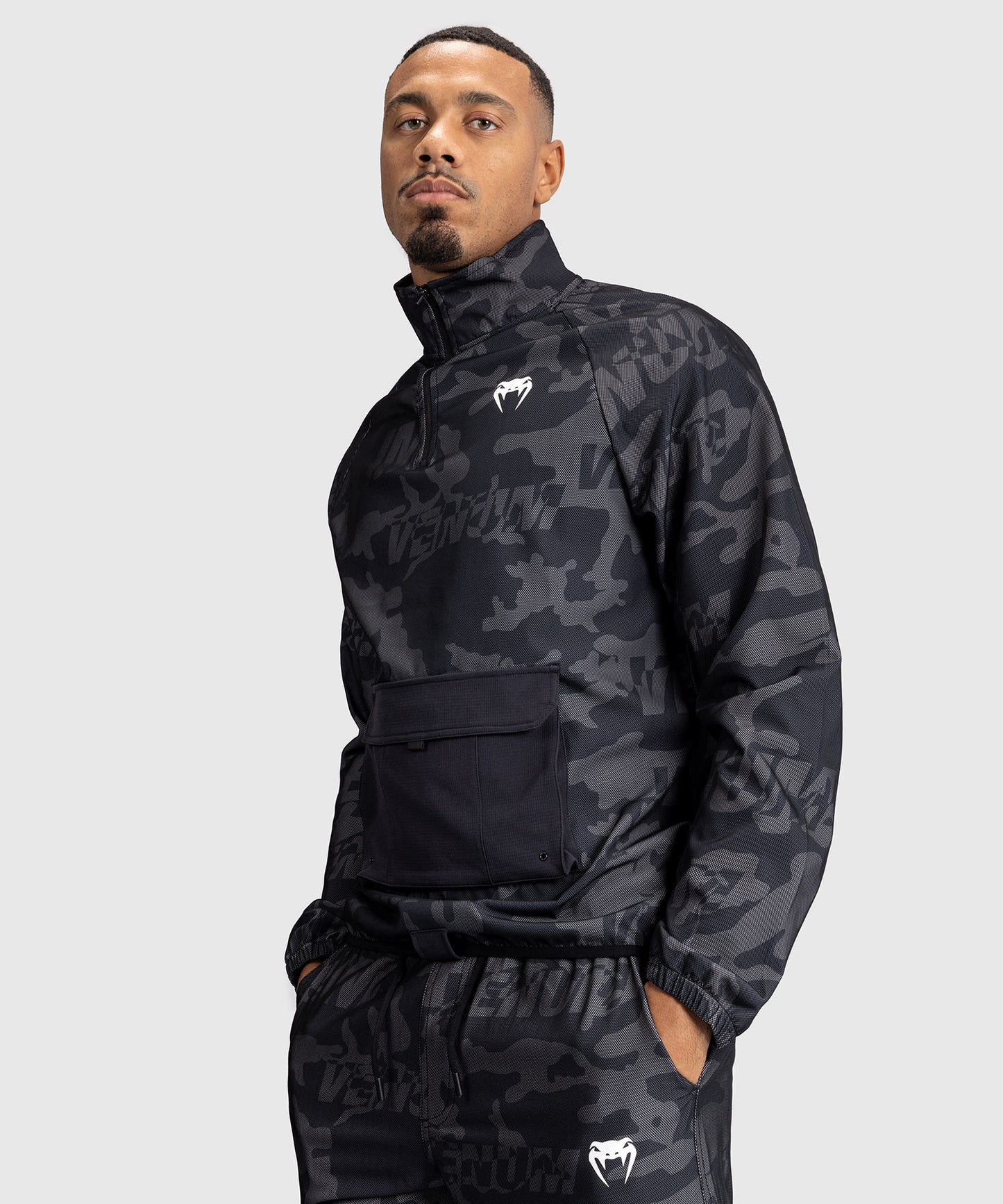 Veste de Survêtement Pour Hommes Venum Trooper - Noir/Charbon