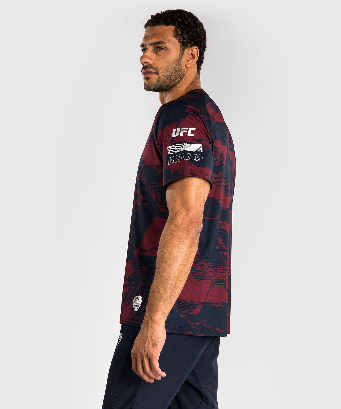 Men's UFC Zenith by Venum Burgundy Authentic Fight Week Performance Short Sleeve T-Shirt